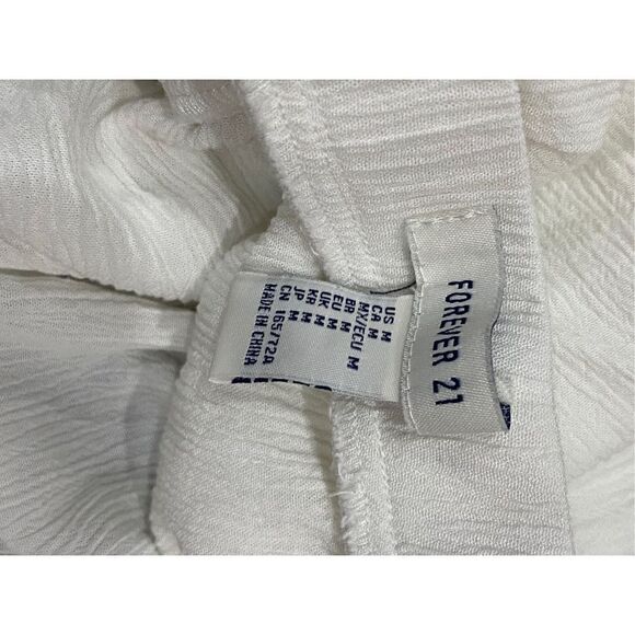 Forever 21 Ruffled Romper with Black and White Embroidery - Picture 5 of 6